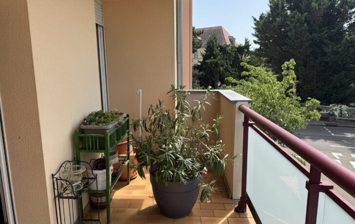 ISSENHEIM, GRAND F2 de 62 M2 avec garage et balcon